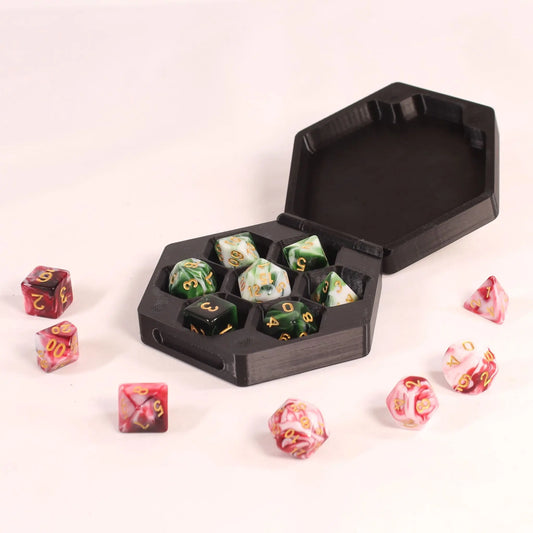 Caja Hexagonal para Dados DnD