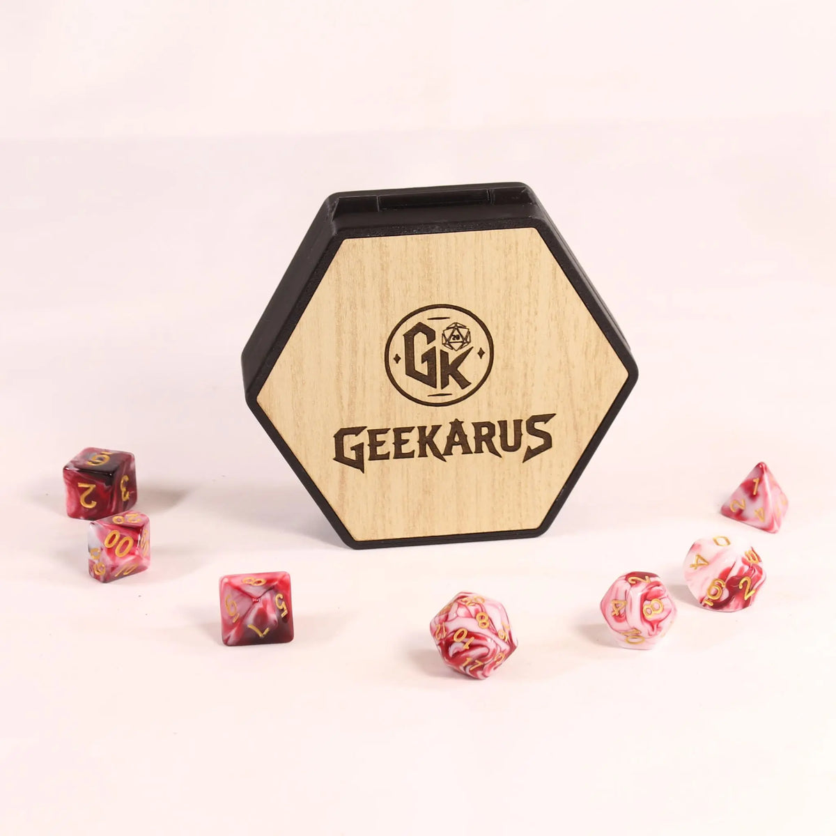 Caja Hexagonal para Dados DnD