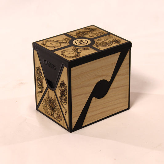 Caja Organizadora para Cartas con Diseño de Dragones