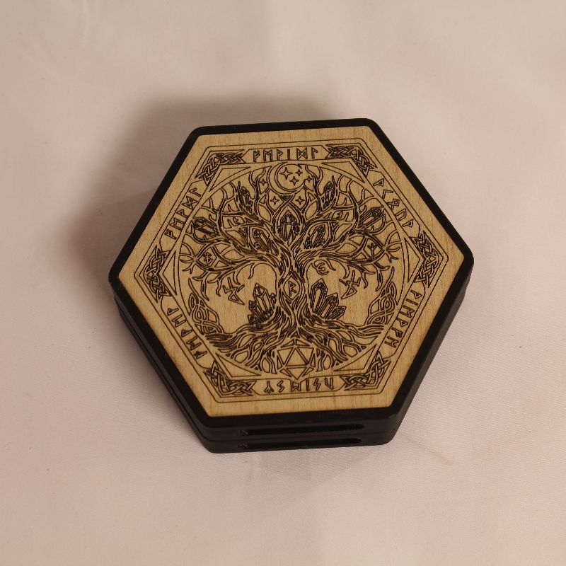 Caja Hexagonal para Dados DnD
